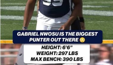 Watching Penn State’s bowl game and just found our new punter.