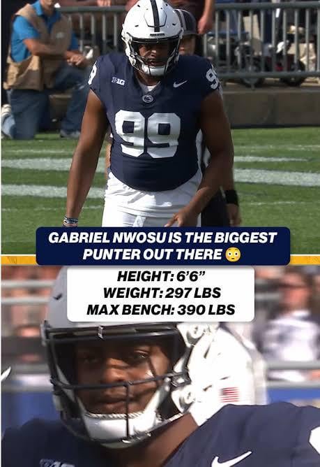 Watching Penn State’s bowl game and just found our new punter.