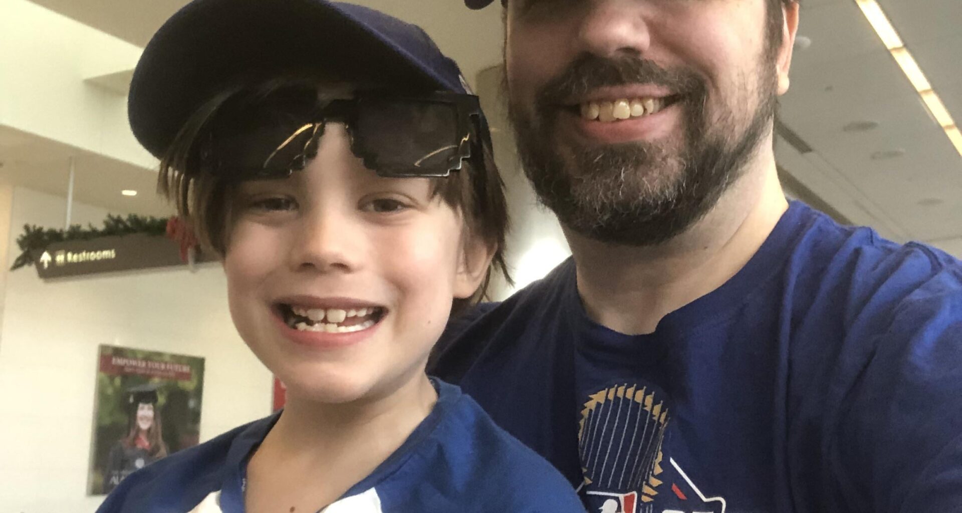 Flying to LA to spend Christmas week with family. Not a lot of Dodgers fans where we live, so we wanted to fly in celebrating.