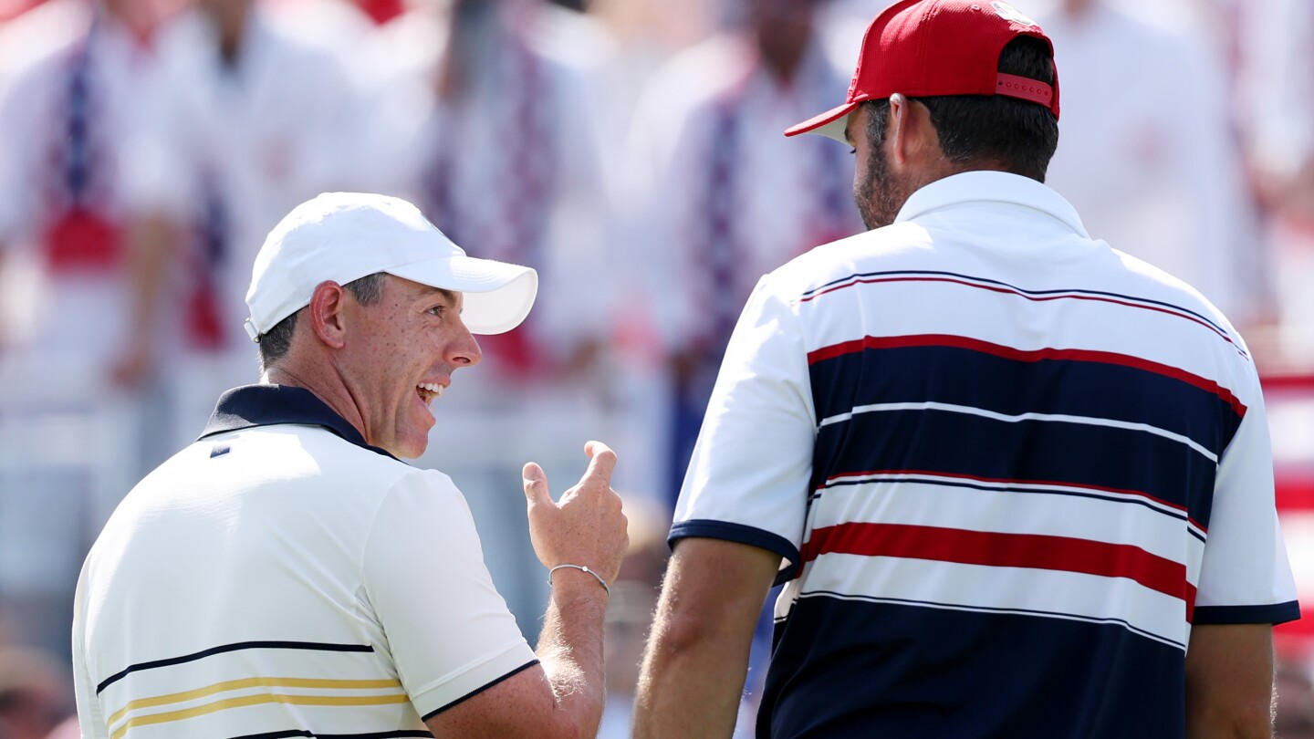 Rory McIlroy's Optum Golf Channel Games prep included a flop shot ... over Tiger Woods