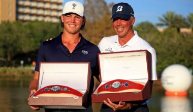 With dad in his heart and son by his side, Matt Kuchar earns emotional victory