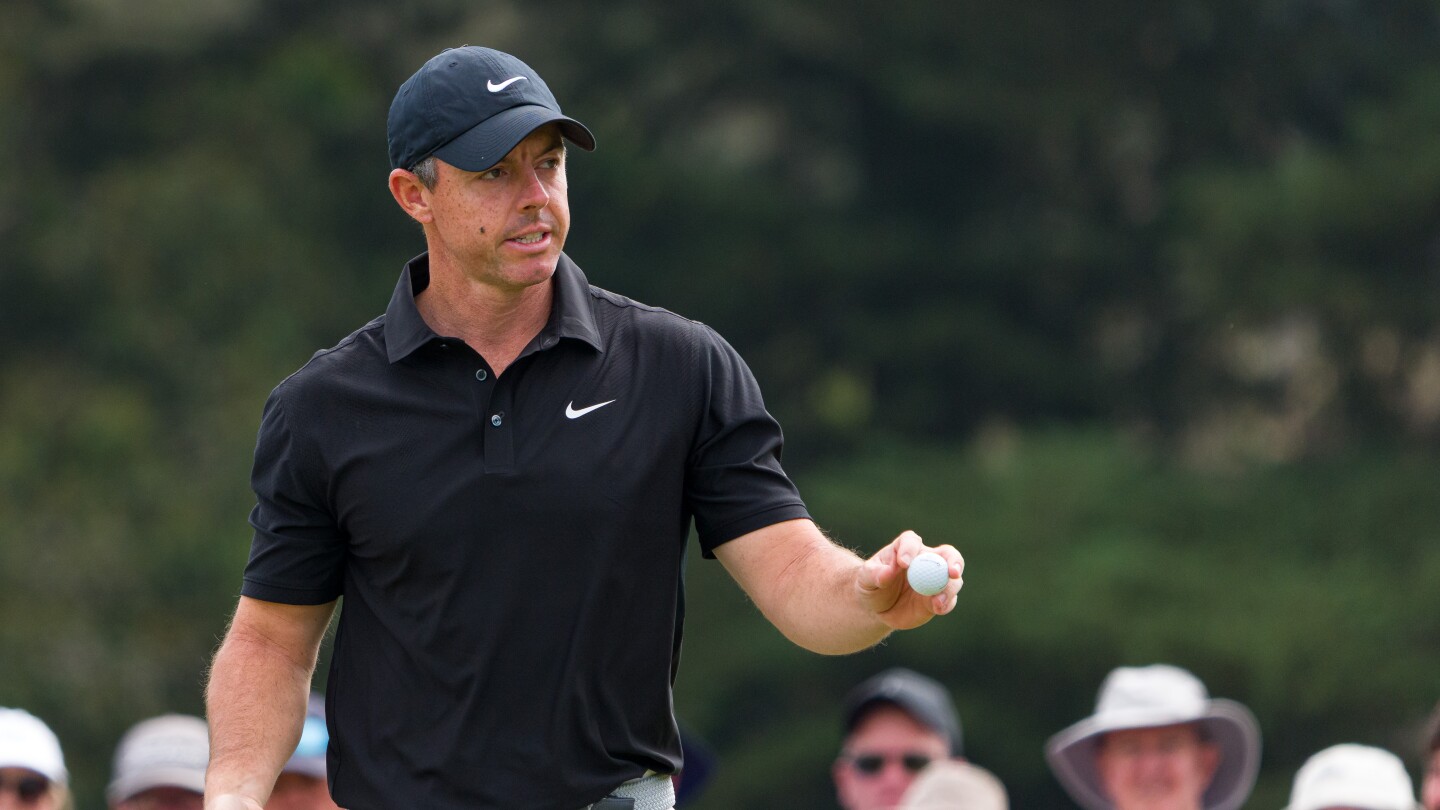 Despite whiff, Rory McIlroy survives Australian Open cut as Min Woo Lee, Adam Scott contend