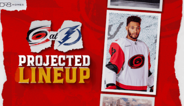 Projected Lineup: December 20 at Tampa Bay | Carolina Hurricanes