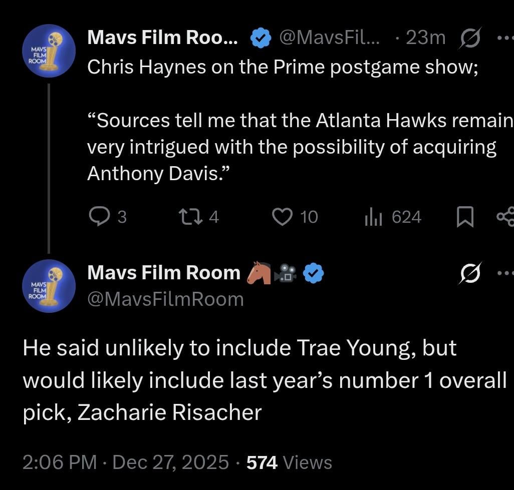 Haynes: Hawks very intrigued about acquiring AD