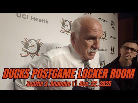 Joel Quenneville: "(Seattle) played a stingy game. Certainly a disappointing loss." | Full Ducks Postgame Media with Mikael Granlund and Joel Quenneville