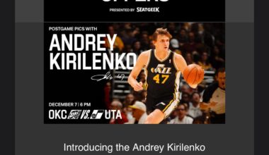 Just got email from the Jazz