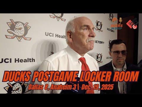 Joel Quenneville on 8-3 loss to Stars: "It was ugly... This one was unacceptable." | Full Ducks Postgame Media with Radko Gudas, Quenneville