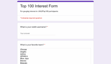 Seeking rankers for the r/baseball Top 100 Players list