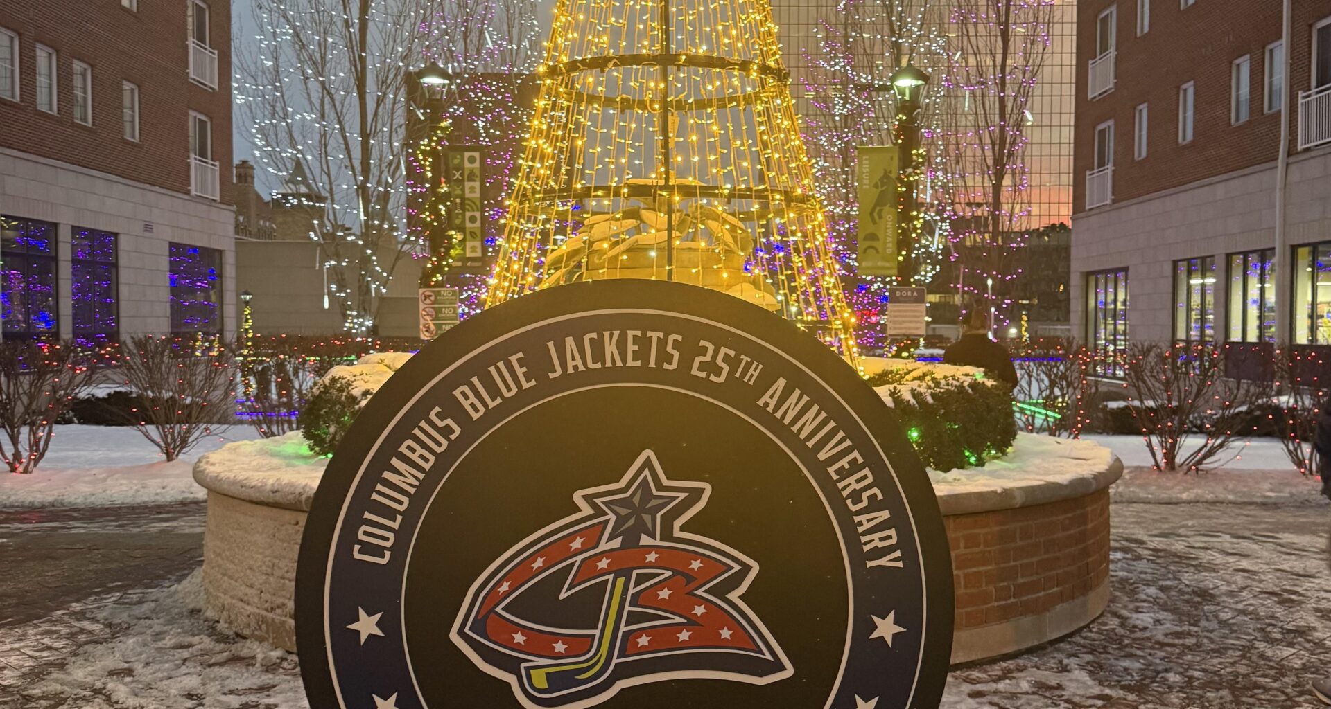 CBJ Anniversary Puck Check-in