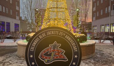 CBJ Anniversary Puck Check-in
