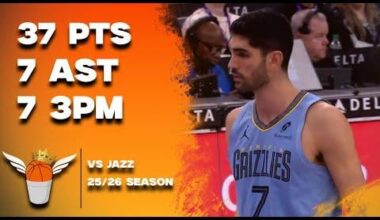 Santi Aldama 37 Points/7 Assists vs Jazz Full Highlights! (12/23/2025)