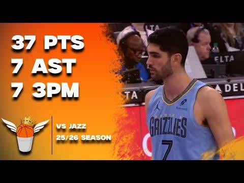 Santi Aldama 37 Points/7 Assists vs Jazz Full Highlights! (12/23/2025)