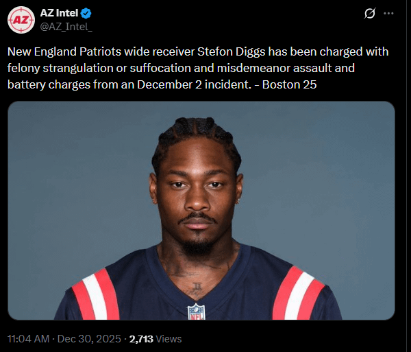 Thankful he's no longer our problem