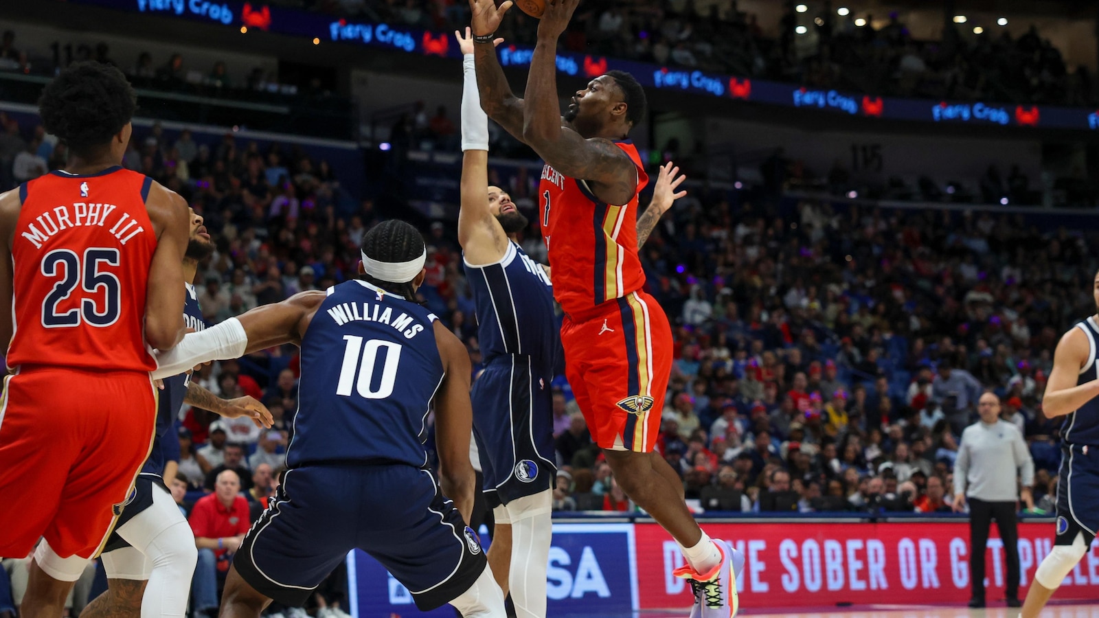 Zion Williamson scores 24 to lead Pelicans over Mavericks for 5th straight win