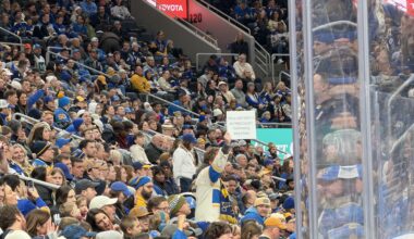 Seen at Sabres-Blues tonight, I’m OOTL.