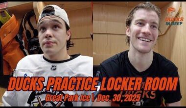 Lukáš Dostál: "I gotta be better. I own it" | Plus, Olen Zellweger on Ducks' defensive breakdowns | Full Ducks Practice Media