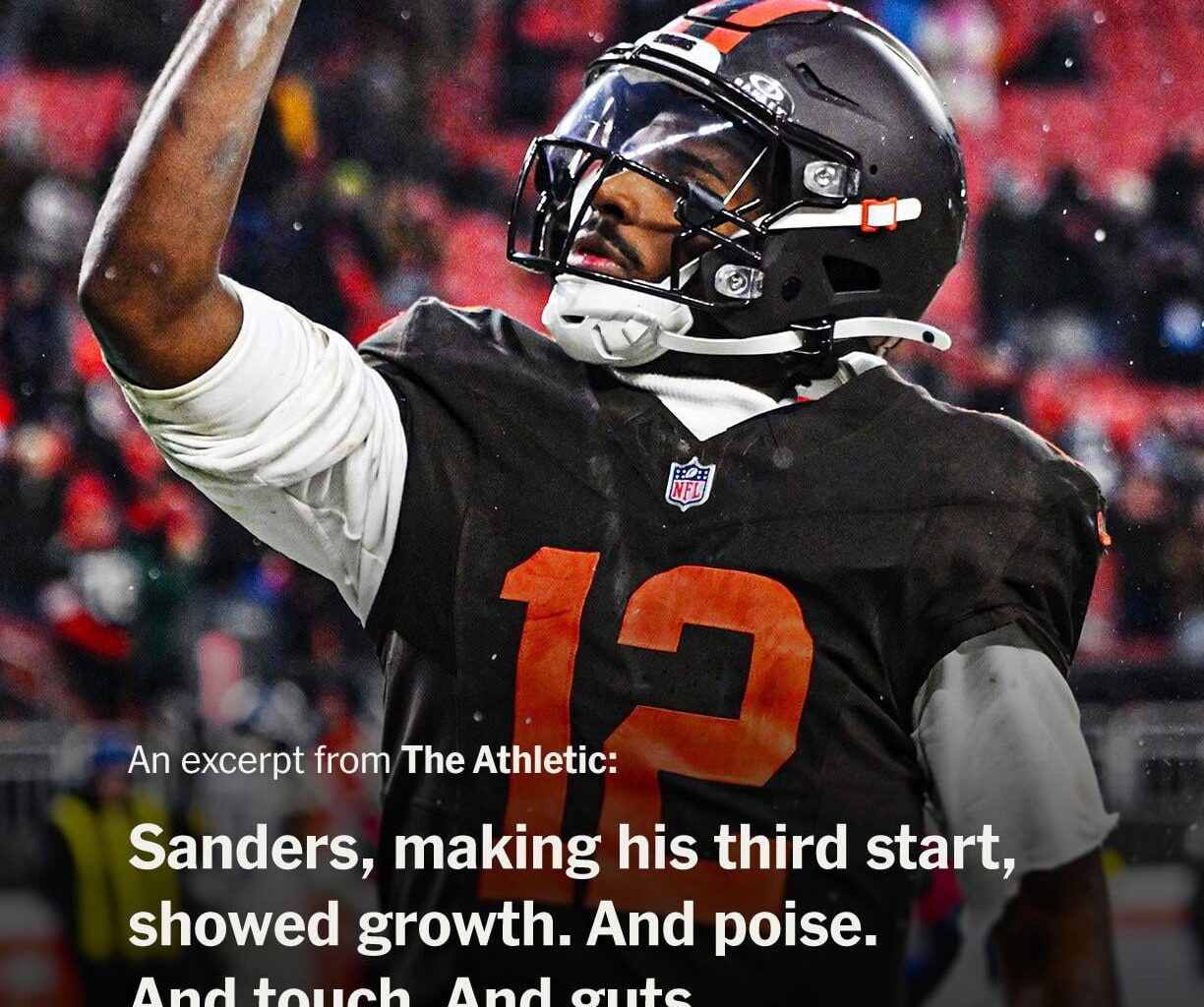 The growth Shedeur Sanders showed was a small victory for the Browns, even in defeat