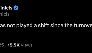 [Chad DeDominicis] FWIW Greenway has not played a shift since the turnover resulting in the goal against