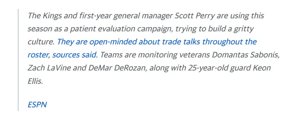 If you think you need an elite center, it’s worth remembering that players like that rarely become available...