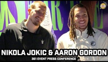Nikola Jokic & Aaron Gordon on AG Coming To Serbia, Nuggets, Why They Signed With 361 & More