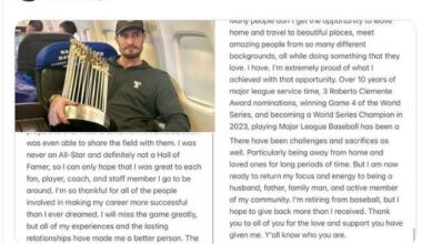 Andrew Heaney announced his retirement