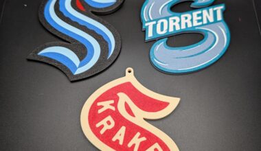 It was brought to my attention that I need to make more ornaments, but I couldn't decide which version of Kraken logos I wanted, so I made both. Also someone mentioned a Torrent ornament. What do you guys think?