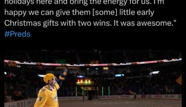 Thank you Preds 💛