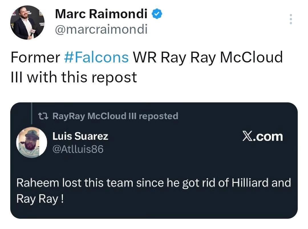 Further confirmation on Ray-Ray’s exit.