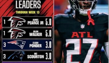 Rookie Sack Leaders.