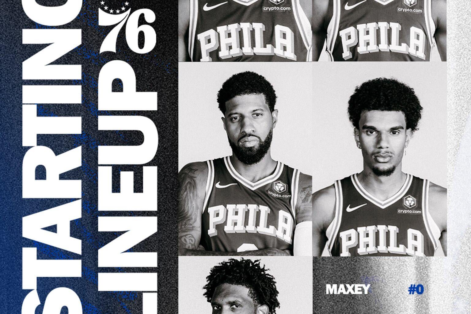 Maxey, VJ, PG and Joel all playing today