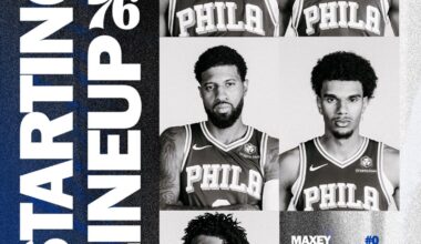 Maxey, VJ, PG and Joel all playing today