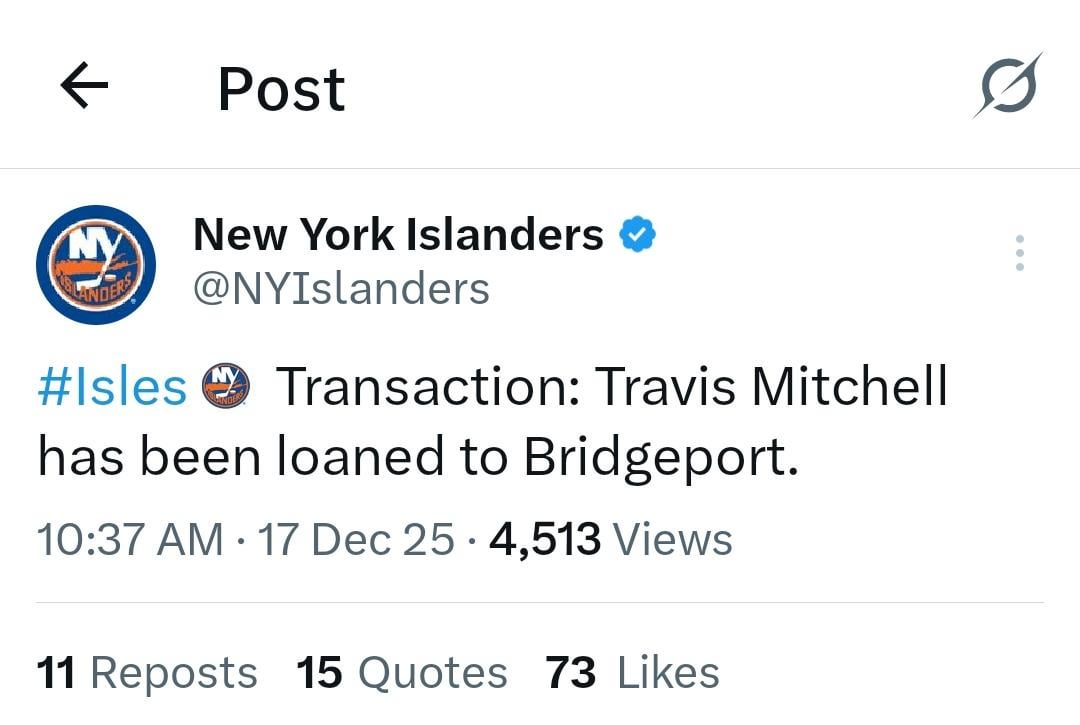 Travis Mitchell returned to Bridgeport