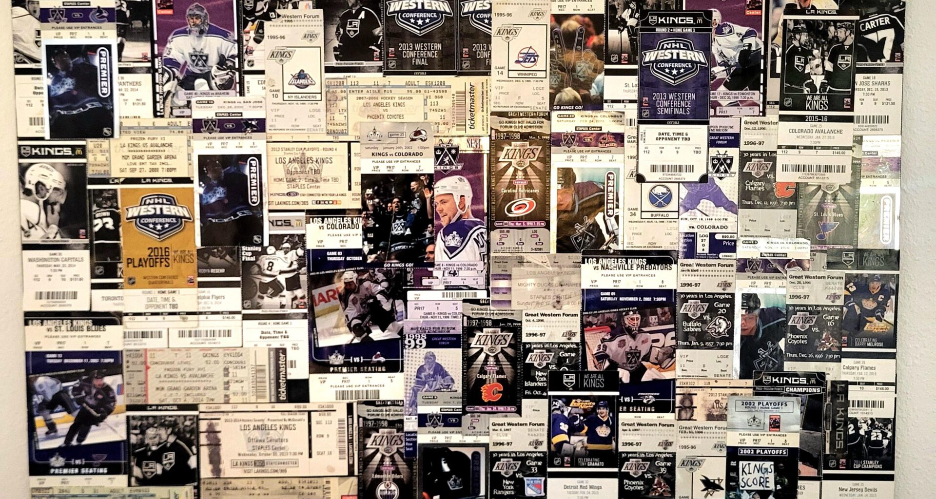 I turned my old tickets into art!