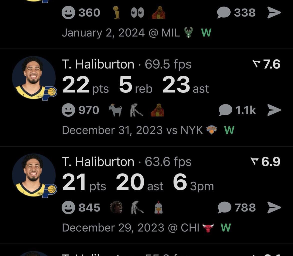 What a crazy 6 game stretch of performance’s this was