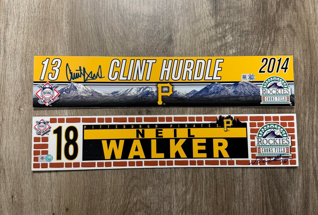 Game Used / Signed Locker Nameplates MLB COAs $50 each