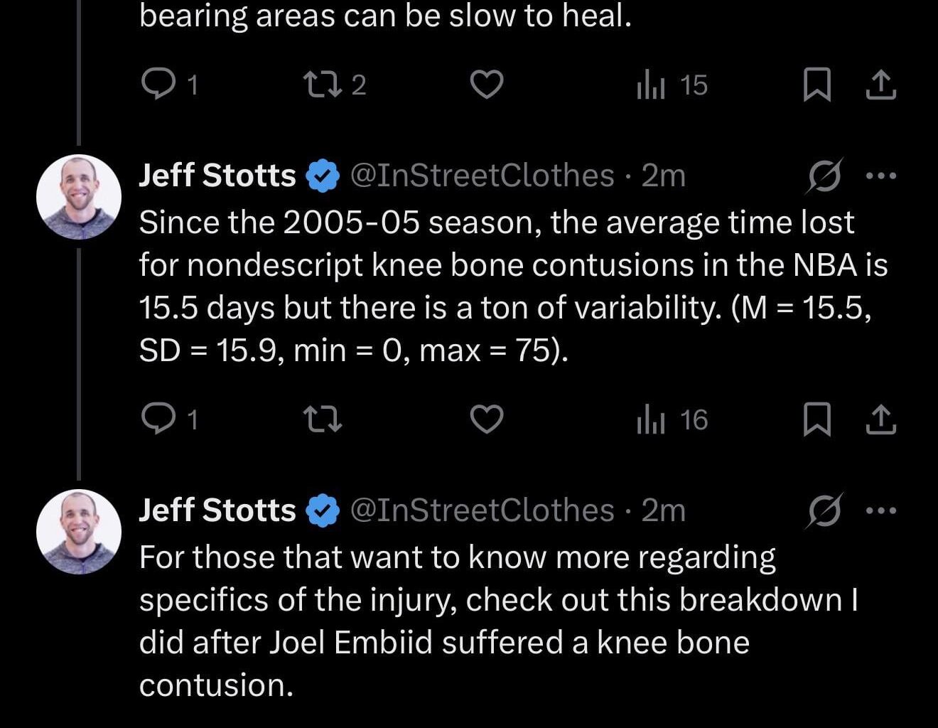 Good source from a medical professional on potential Cam timeline