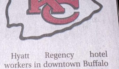 The Chiefs crossed a picket line while in Buffalo…