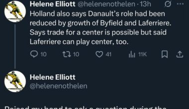 Helene Elliot appreciation post