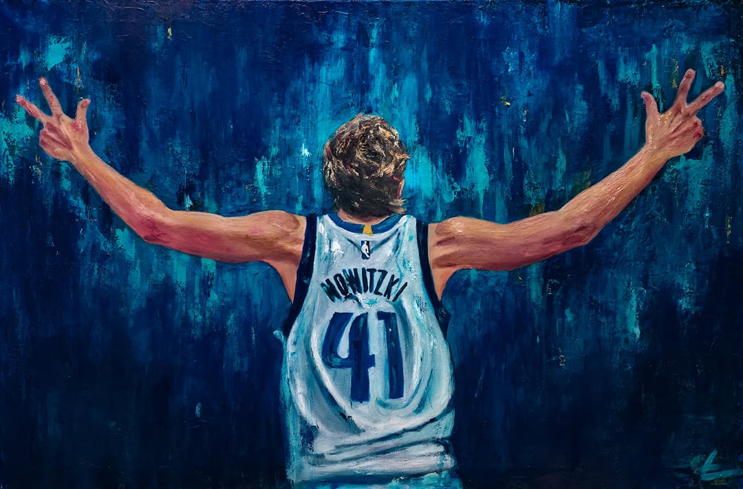 I made two different oil paintings of Dirk