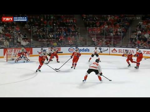 (Full Game Highlights) Michael Hage With Impressive WJC Debut - Goes Bar Down/Adds 2 Assists - Highlights 12-26-25