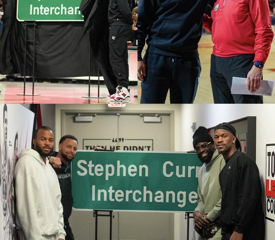 Steph Returns to Davidson; I-30 Interchange Is Officially Named After Him