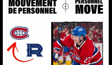 The Canadiens have recalled forward Samuel Blais from the Laval Rocket.