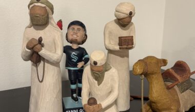 “… and verily the fourth wise man yeeted yonder fish unto the Child, and there was much rejoicing.”