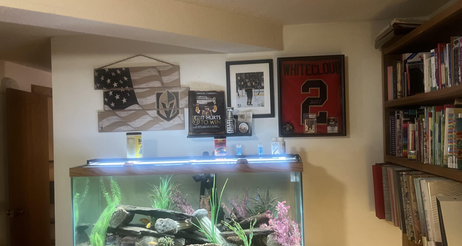 Hung up our all of our VGK on the wall, just to hear today Whitecloud gets traded!