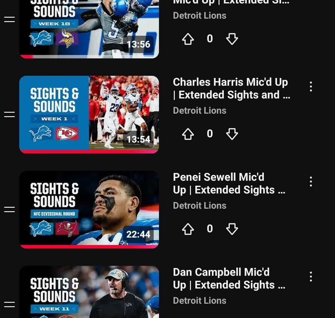 I my opinion, these are the greatest Wins the Lions had over the first 5 seasons with Dan Campbell. From top to bottom: #10 - #1. How do you feel about placement? Or something I'm overlooking?