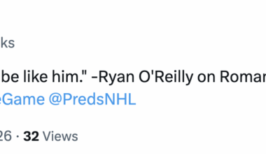 [Herz] "I'd like my kids to be like him." -Ryan O'Reilly on Roman Josi. Plain and simple.