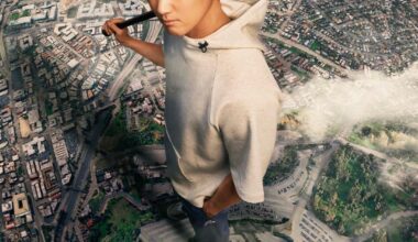 Shohei Ohtani shared new images of him on top of Dodger Stadium for his Beats campaign