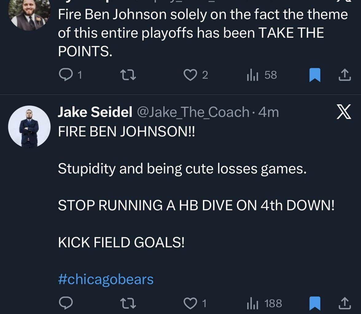 Bears Fans Want Ben Johnson Fired