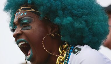 Is this our most iconic fan? She is at every home game. It is not every day you meet a Jag fan this enthusiastic.