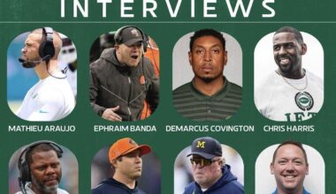 (@nyjets) We've completed virtual interviews with the following candidates for our defensive coordinator opening.